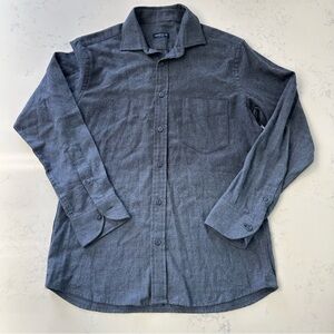 Classic Charcoal Button-Down Shirt for Men